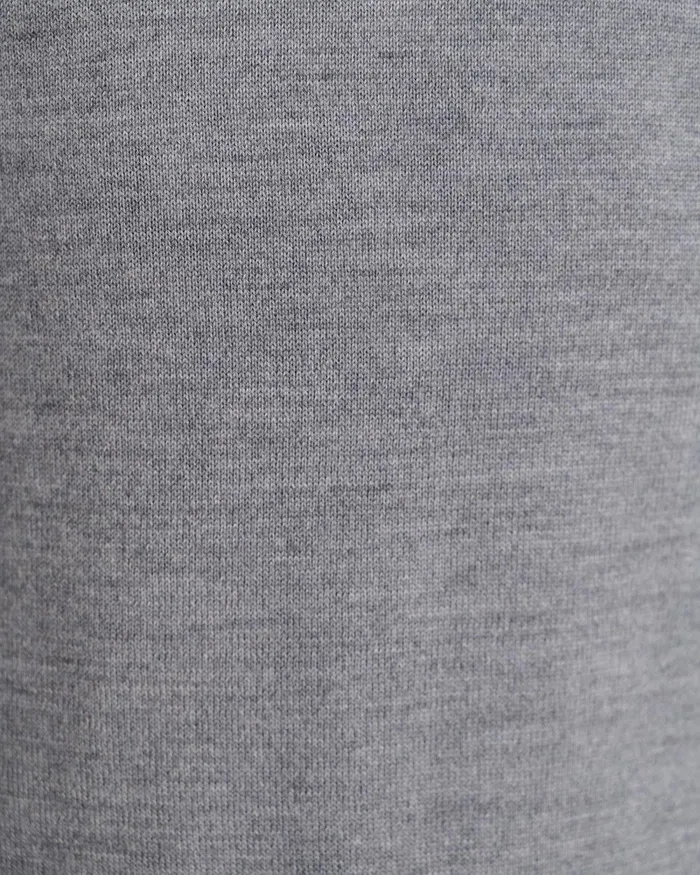Men Sportscraft Knitwear Merino VNeck Knit Charcoal Melange