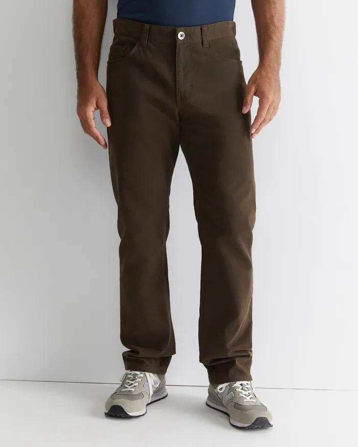 Men Sportscraft Pants Bedford Jean Chocolate