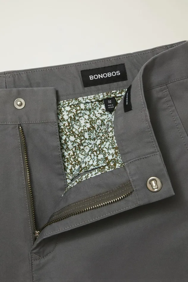 Men Stretch Washed Chino Shorts Grey Bonobos Chino Shorts