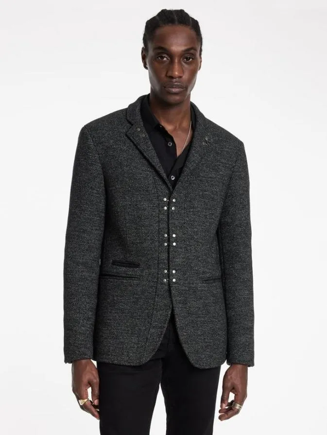 Men Suit Jackets John Varvatos WALLACE JACKET Carbon Grey