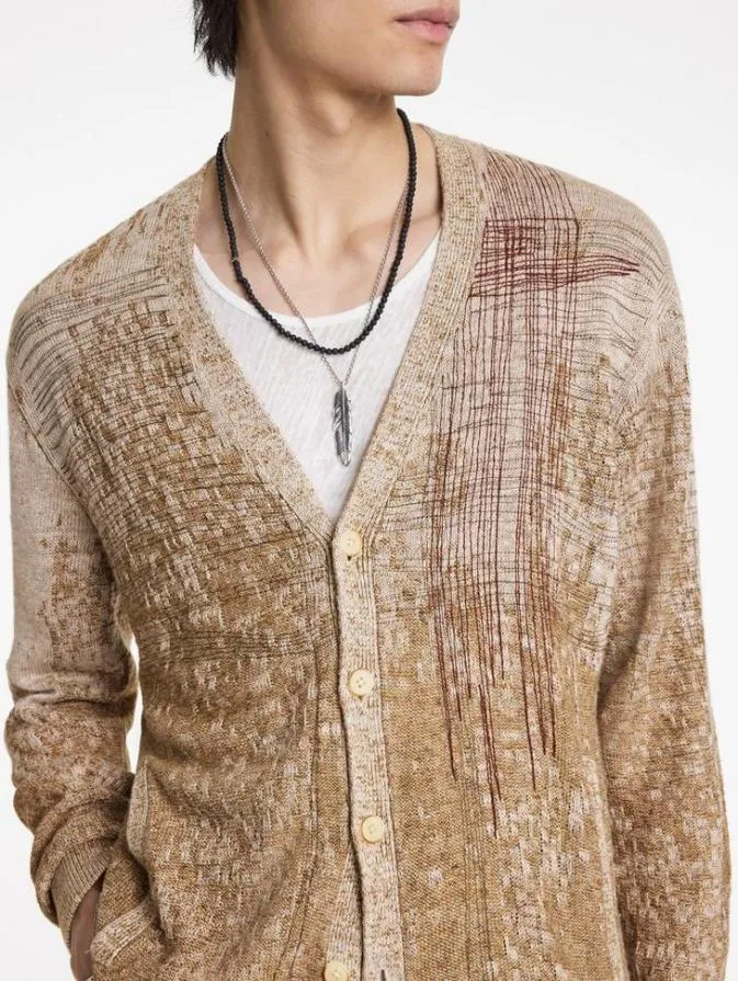 Men Sweaters John Varvatos MARITA CARDIGAN Espresso