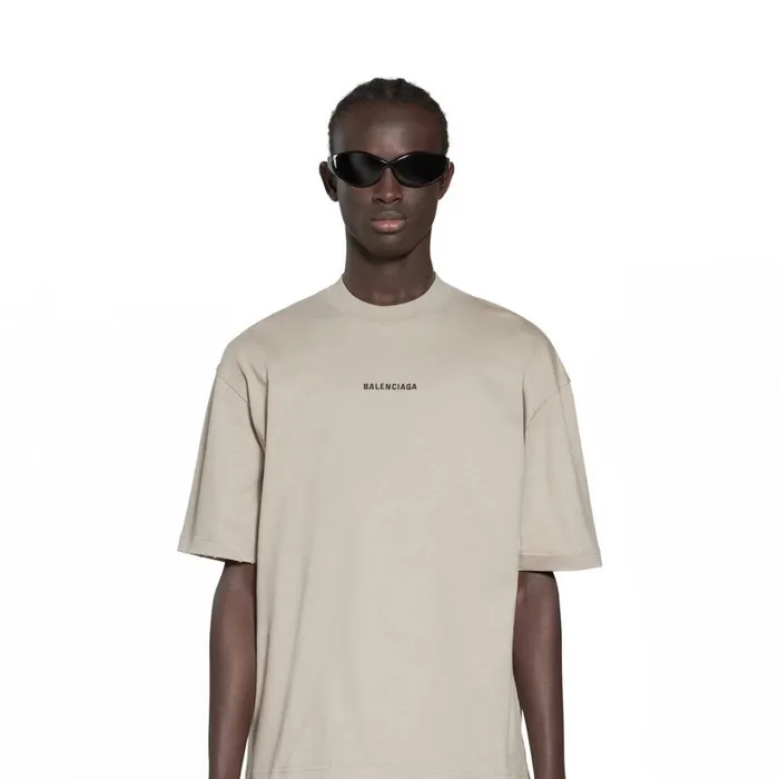 Men Tshirts Balenciaga Balenciaga Back Tshirt Medium Fit In Black