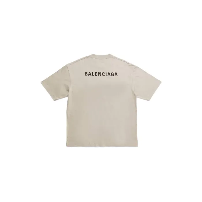 Men Tshirts Balenciaga Balenciaga Back Tshirt Medium Fit In Black