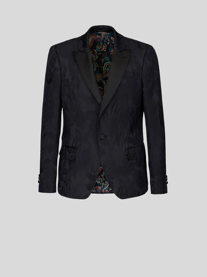 Men Tailored Leafy Floral Jacquard Jacket Etro Jackets