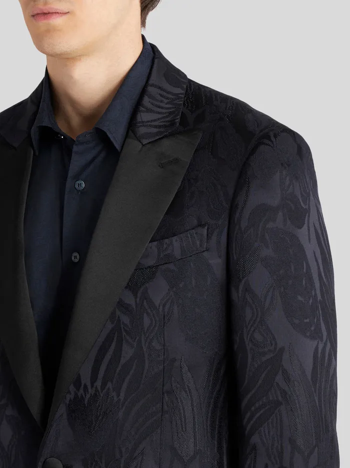 Men Tailored Leafy Floral Jacquard Jacket Etro Jackets