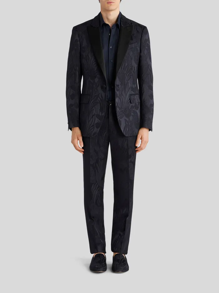 Men Tailored Leafy Floral Jacquard Jacket Etro Jackets