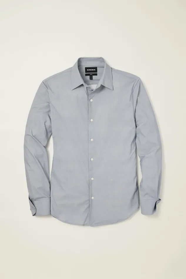 Men Tech Button Down Shirt Dark Navy Tres Geo Bonobos Casual Shirts