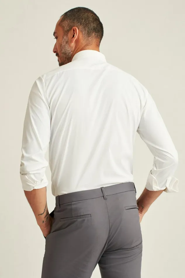 Men Tech Button Down Shirt White Bonobos Casual Shirts
