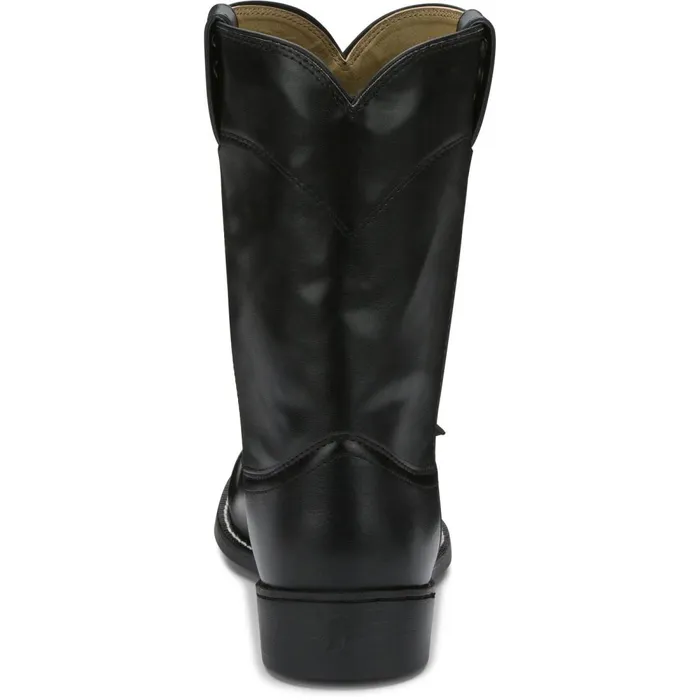 MEN Temple 10034 Roper Black Justin Boots Western