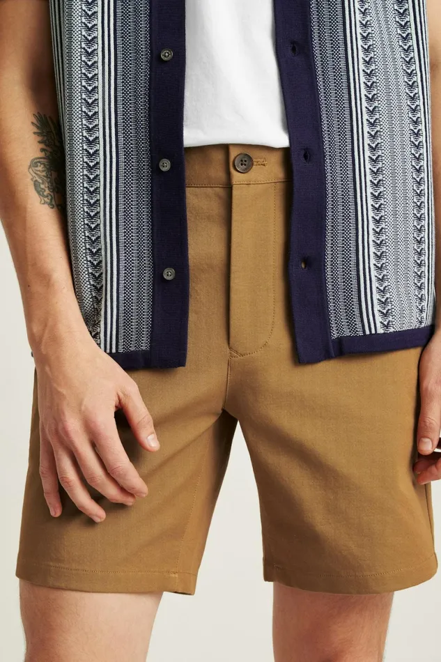 Men The Chino Short 20 Tobacco Brown Bonobos Chino Shorts
