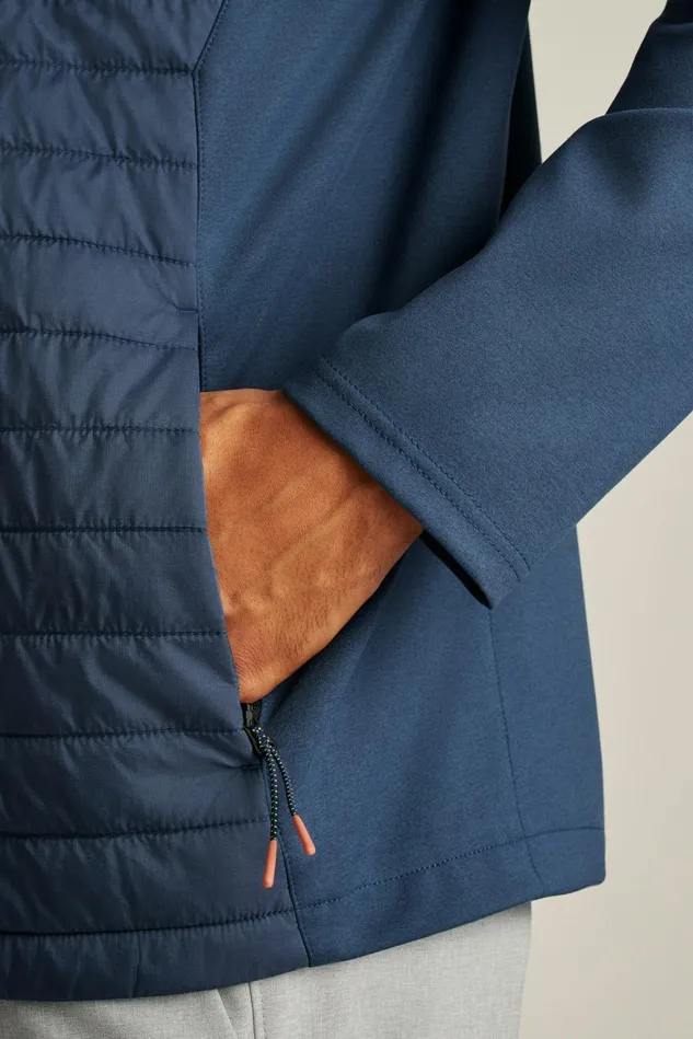 Men The Lightweight Hybrid Jacket Naval Blue Bonobos Jackets and Coats