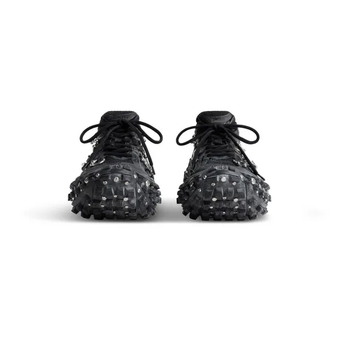 Men Trainers Balenciaga Bouncer Screw Trainers With Piercings In Black