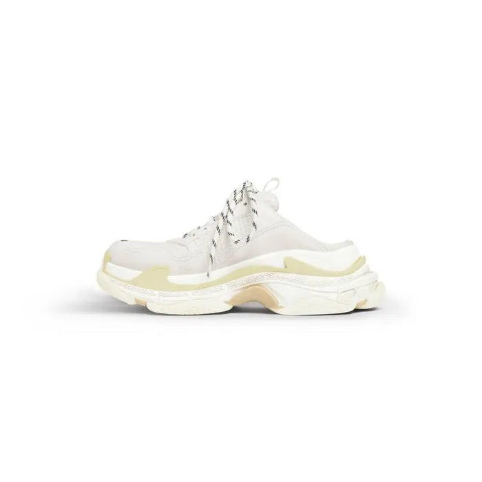 Men Trainers Balenciaga Triple S Mule In White