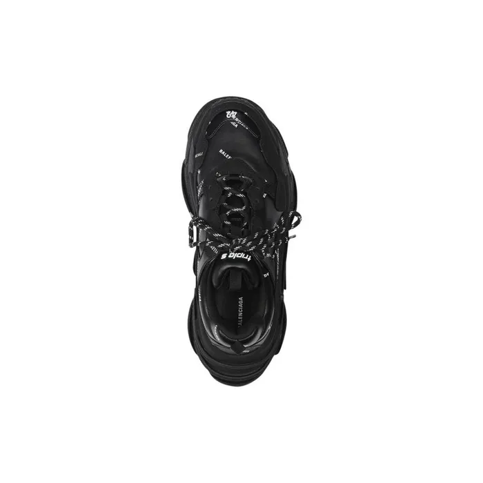 Men Trainers Balenciaga Triple S Trainers Allover Logo In Blackwhite