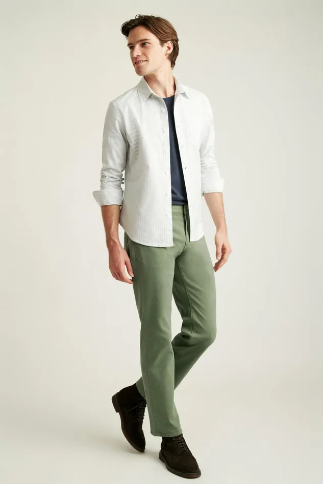 Men Travel Jeans Moss Green Bonobos Jeans