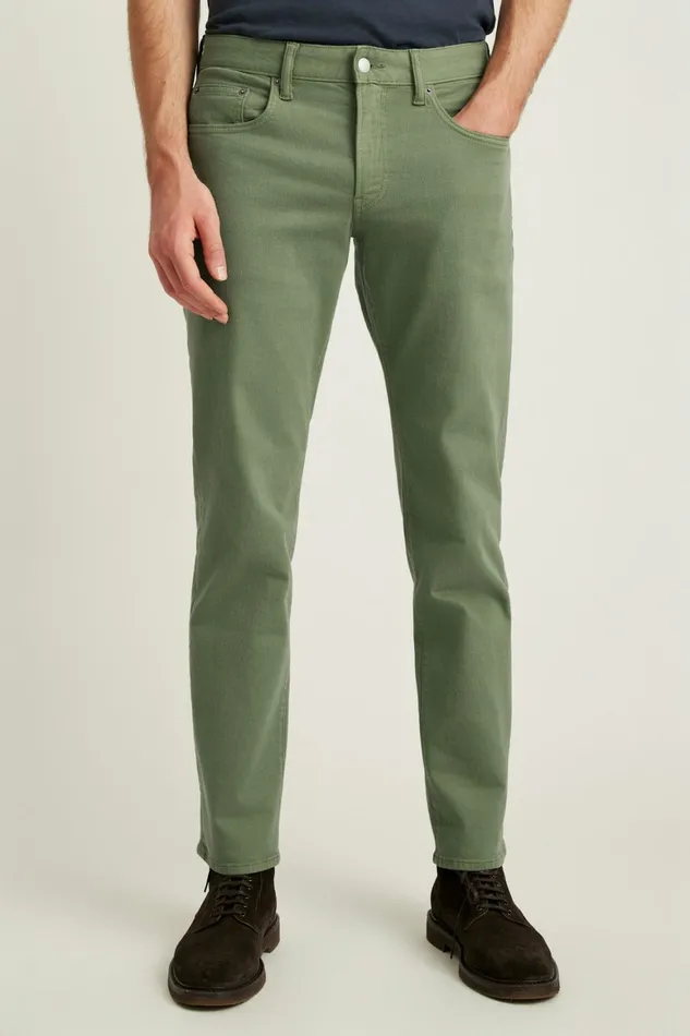 Men Travel Jeans Moss Green Bonobos Jeans