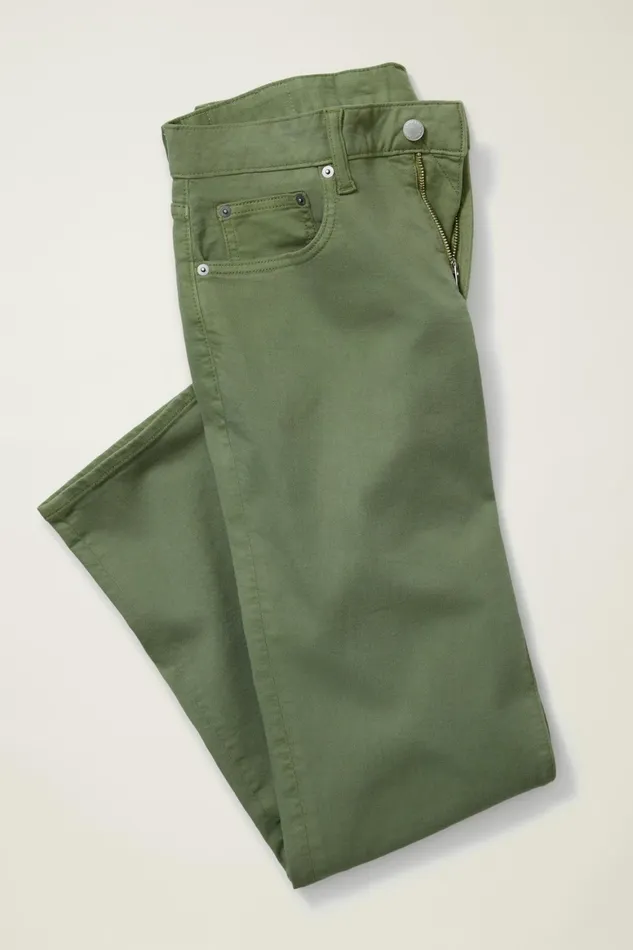 Men Travel Jeans Moss Green Bonobos Jeans