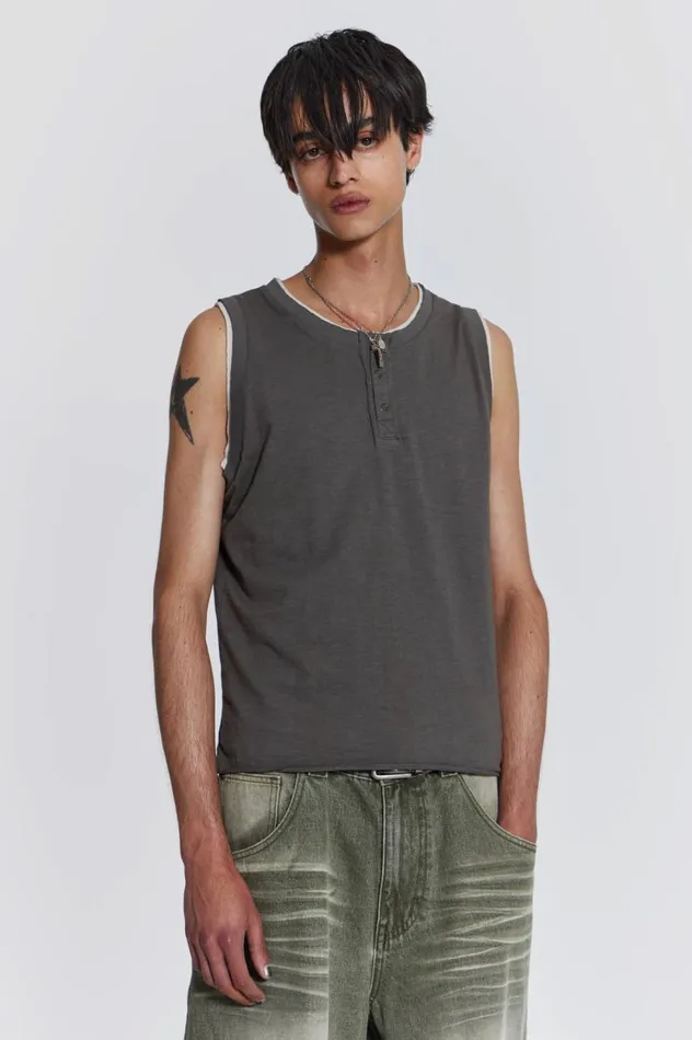 Men Troupe Layered Tank Jaded London TShirts and Vests