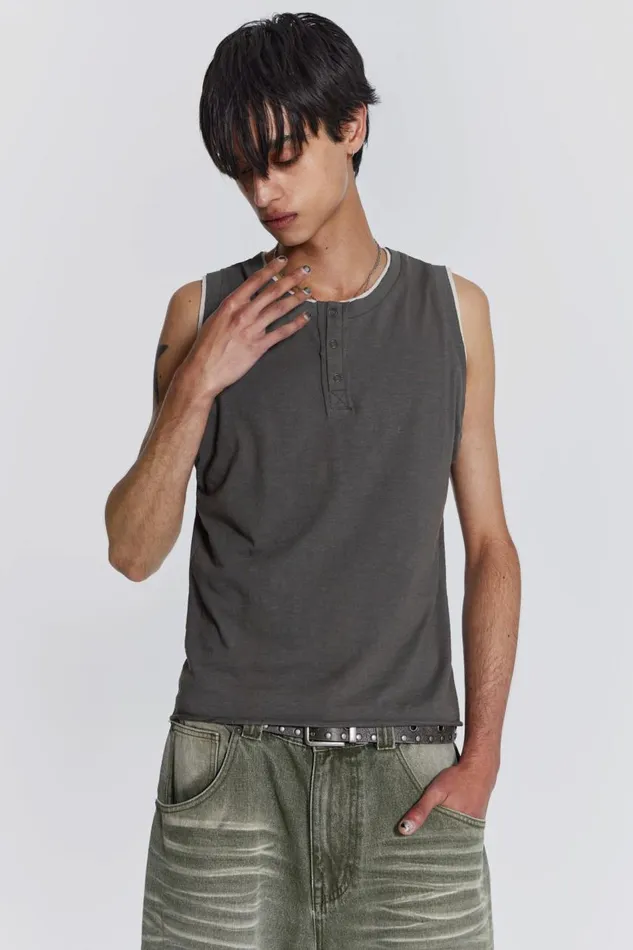 Men Troupe Layered Tank Jaded London TShirts and Vests