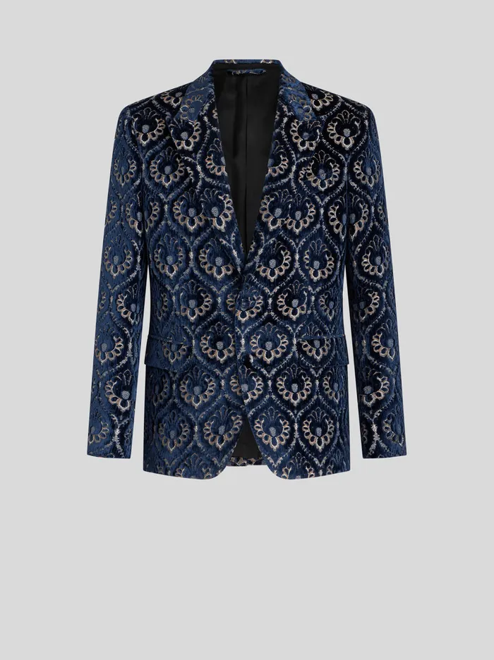 Men Velvet Jacquard Jacket Etro Jackets