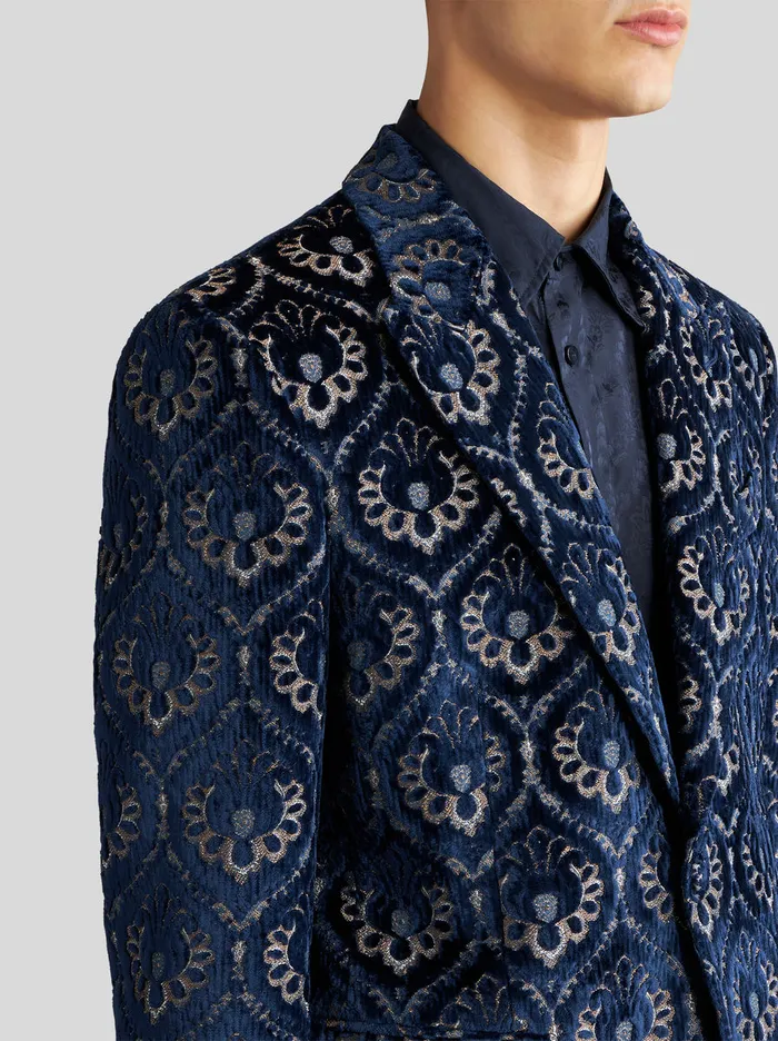 Men Velvet Jacquard Jacket Etro Jackets