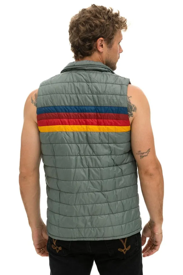 Men Vests Aviator Nation 4 Stripe Vest 8211 Sedona
