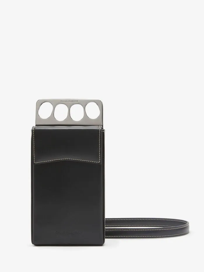 Men Wallets And Cardholders Alexander McQueen The Grip Phone Case Black