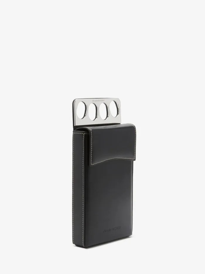 Men Wallets And Cardholders Alexander McQueen The Grip Phone Case Black