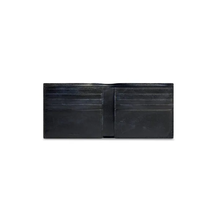 Men Wallets Balenciaga Car Square Folded Wallet Dirty Effect In Black