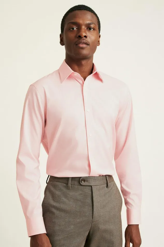 Men Weekday Warrior Dress Shirt Pink Micro Graph Check Bonobos Business Casual Shirts