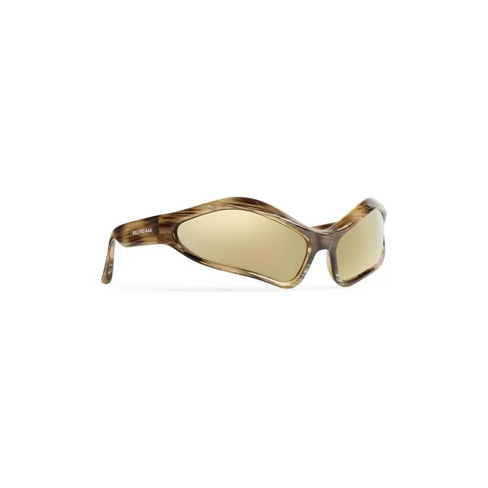 MenWomen Sunglasses Balenciaga Fennec Oval Sunglasses In Bronze