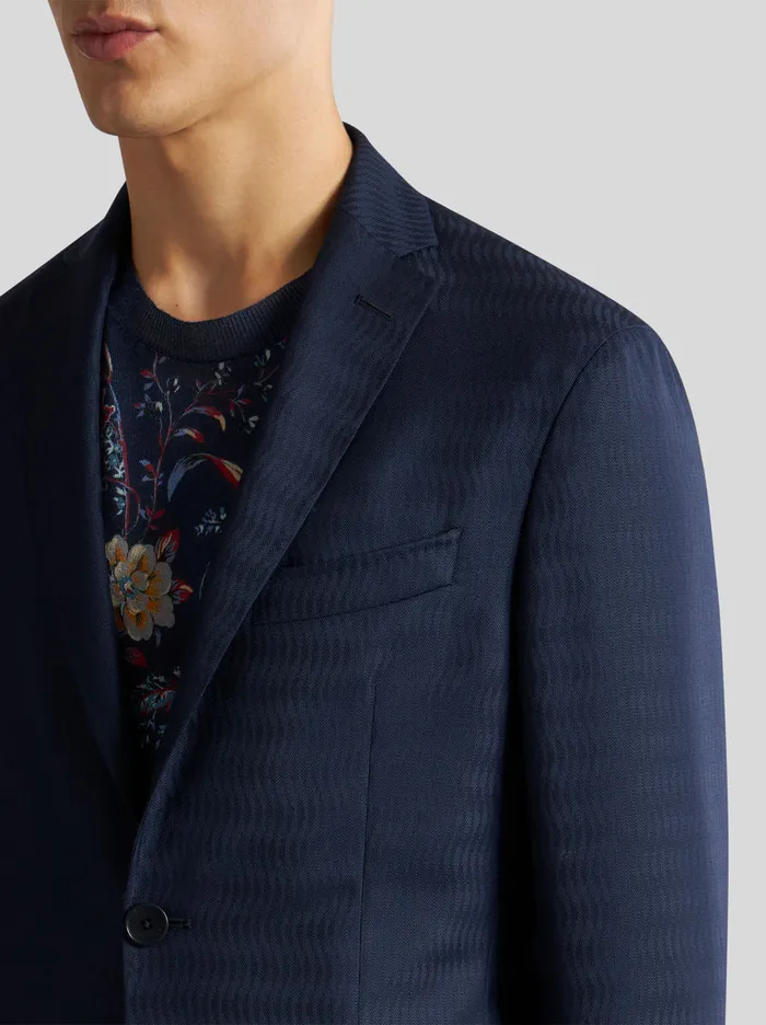 Men Wool Jacquard Jacket Etro Jackets