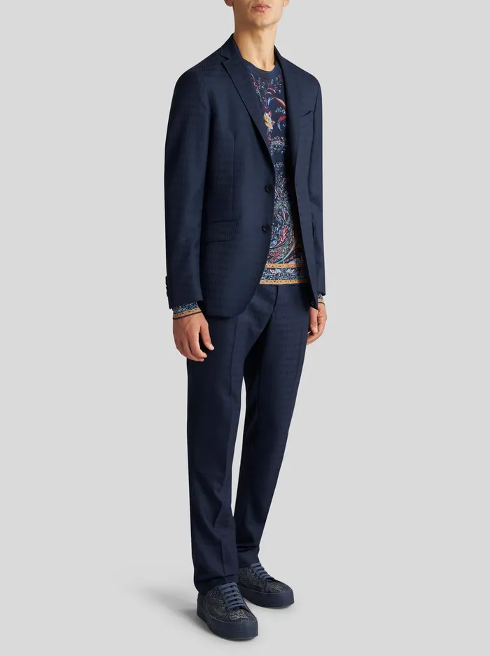Men Wool Jacquard Jacket Etro Jackets