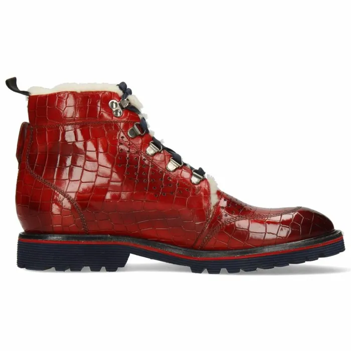 Mens Ankle Boots Melvin and Hamilton Trevor 5 Red