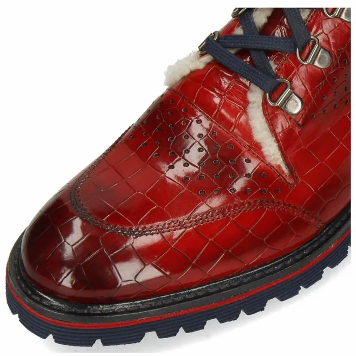 Mens Ankle Boots Melvin and Hamilton Trevor 5 Red