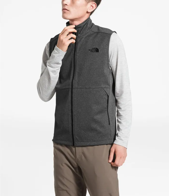 Mens Apex Canyonwall Vest Tnf Dark Grey Heather The North Face Windbreakers