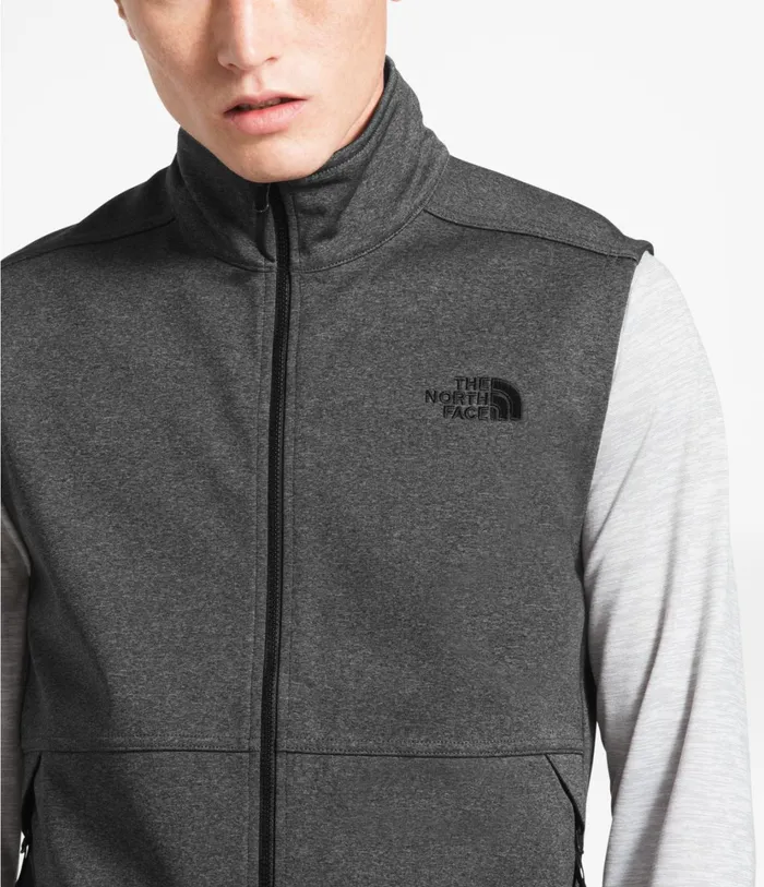 Mens Apex Canyonwall Vest Tnf Dark Grey Heather The North Face Windbreakers