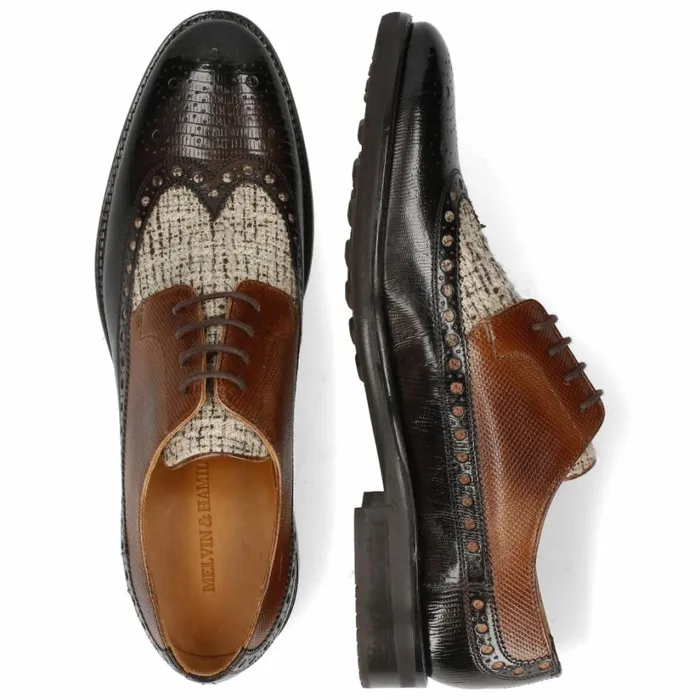 Mens Derbies Melvin and Hamilton Clint 34 Brown