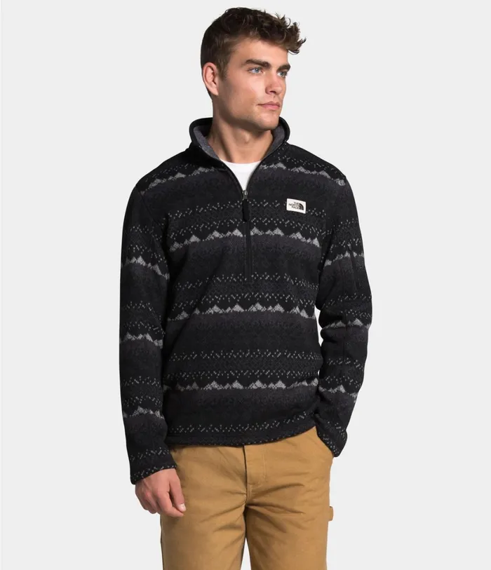 Mens Gordon Lyons Novelty Zip Pullover Tnf Black Landscape Print The North Face Fleece Mens Gordon Lyons Novelty Zip Pullover Tnf Black Landscape Print The North Face Fleece