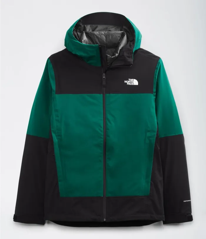 Mens Mountain Light FL Triclimate Jacket Blackasphalt Greycedar Tan The North Face 3In1