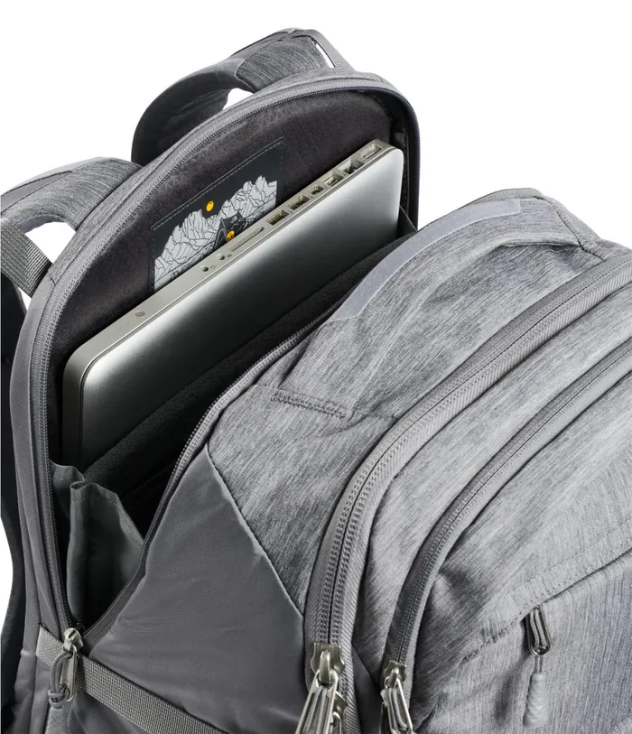 Mens Router Transit Backpack Tnf Medium Grey Heatherzinc Grey The North Face Backpacks