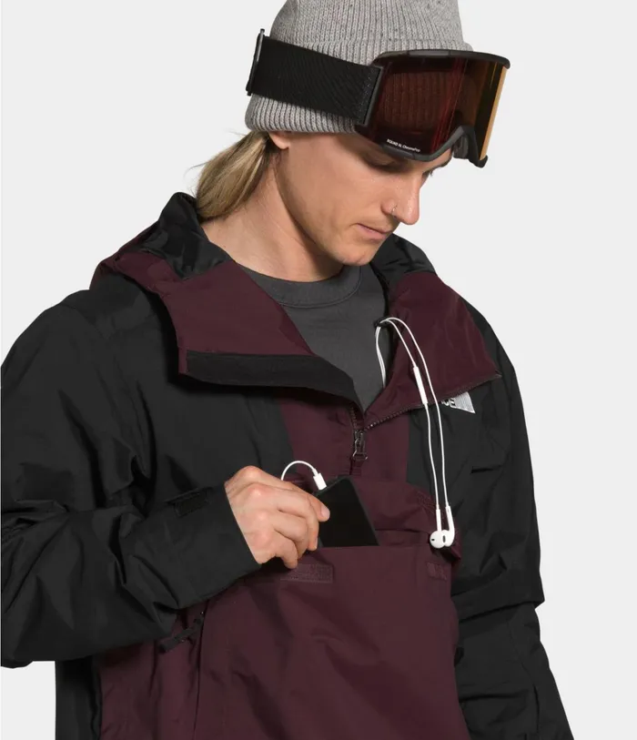 Mens Silvani Anorak Root Browntnf Black The North Face Snow