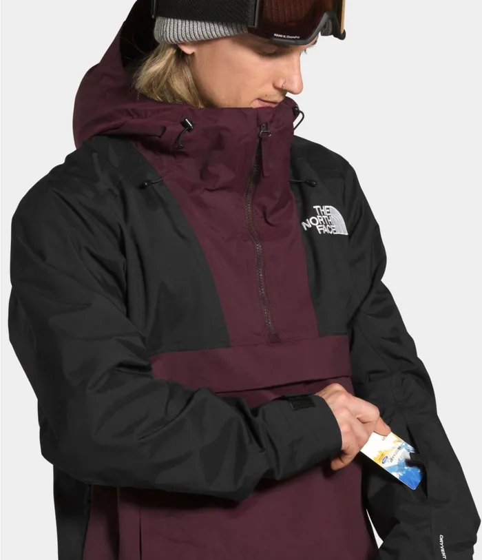 Mens Silvani Anorak Root Browntnf Black The North Face Snow