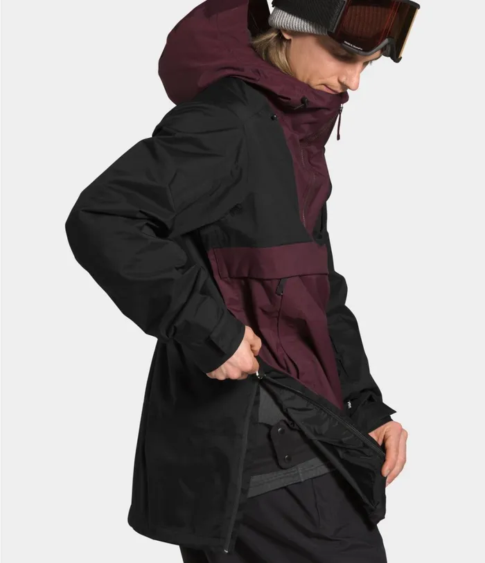 Mens Silvani Anorak Root Browntnf Black The North Face Snow