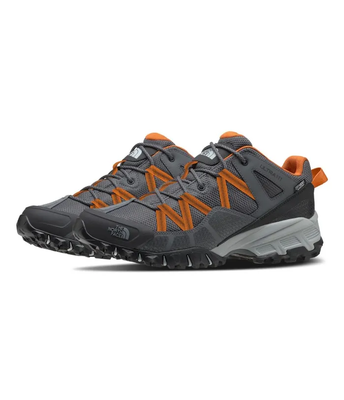 Mens Ultra 111 WP Zinc Greyburnt Orange The North Face Hiking
