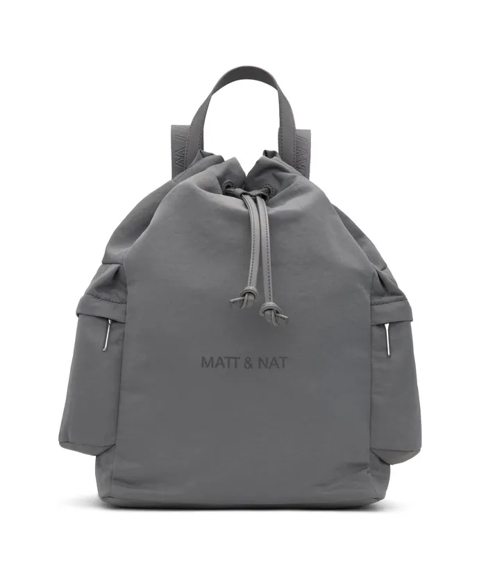 MensWomen Isla Vegan Diaper Bag 8211 Oam Grey Matt and Nat Backpacks
