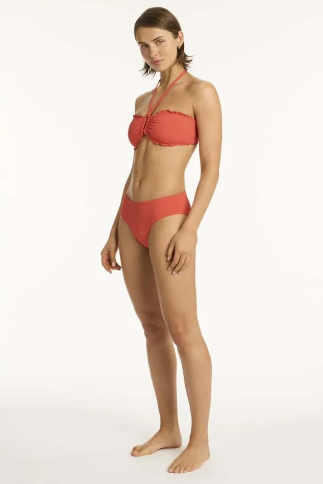 Messina Mid Bikini Pant Messina Flame Women Sea Level Bottoms