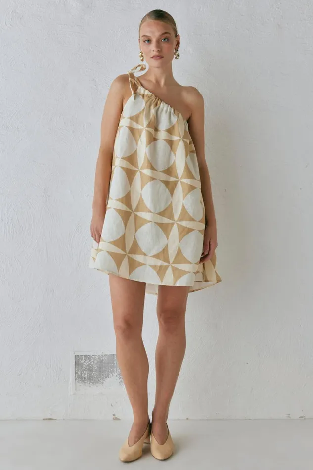 Mini Dresses Women VRG GRL Slow Living Linen Mini Dress Scope Mini Dresses Women VRG GRL Slow Living Linen Mini Dress Scope