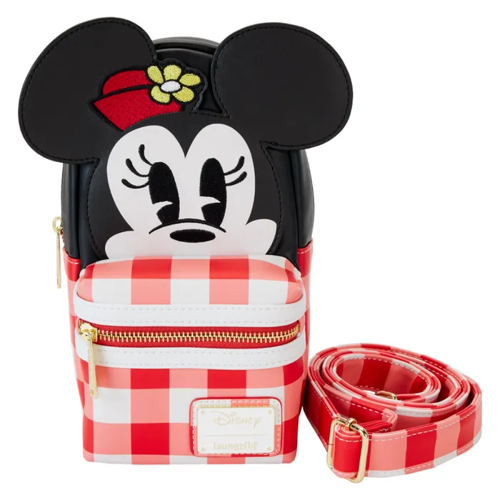 Minnie Mouse Picnic Blanket Cup Holder Crossbody Bag Unisex Loungefly Crossbody Bags Minnie Mouse Picnic Blanket Cup Holder Crossbody Bag Unisex Loungefly Crossbody Bags
