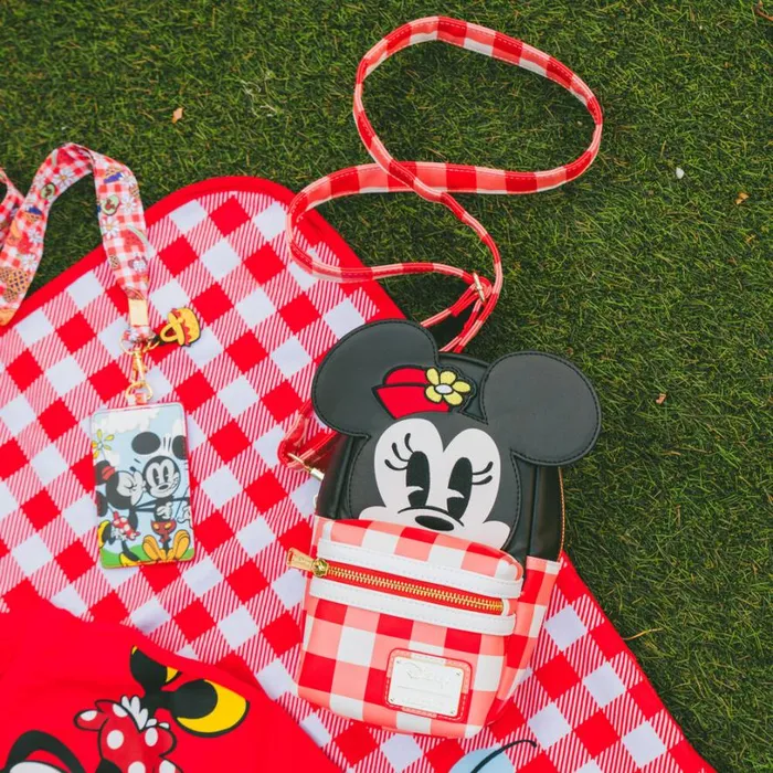 Minnie Mouse Picnic Blanket Cup Holder Crossbody Bag Unisex Loungefly Crossbody Bags Minnie Mouse Picnic Blanket Cup Holder Crossbody Bag Unisex Loungefly Crossbody Bags